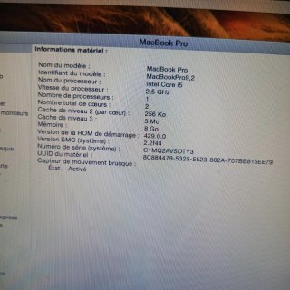 MacBook Pro Apple Plata y Azul