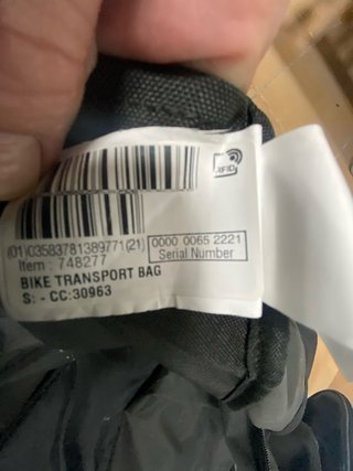 Funda de viaje para bicicleta Btwin