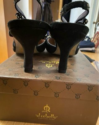 Zapatos de tacón El Caballo negros