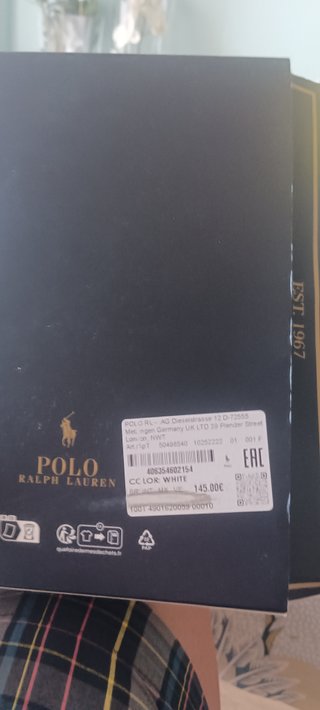 Camiseta Polo Ralph Lauren Blanca XXL y bóxers