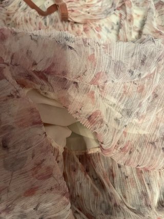 Falda larga Zara floral plisada