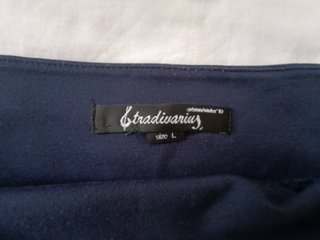 Minifalda Stradivarius Azul Talla L