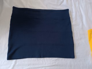 Minifalda Stradivarius Azul Talla L