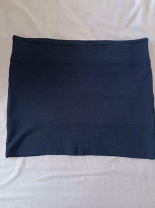 Minifalda Stradivarius Azul Talla L