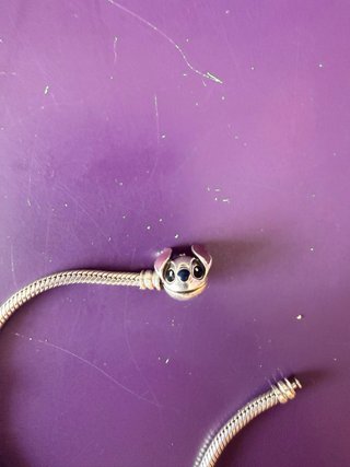 Pulsera Pandora Stitch Rosa y Plata