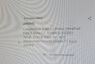 Lenovo 14 Ordenador Portátil Nuevo