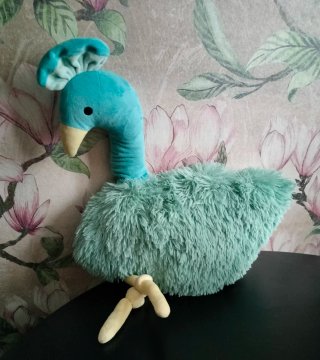 Cojín infantil avestruz peluche