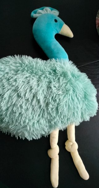 Cojín infantil avestruz peluche
