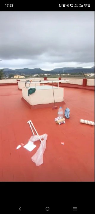 Impermeabilización de terrazas más pintura