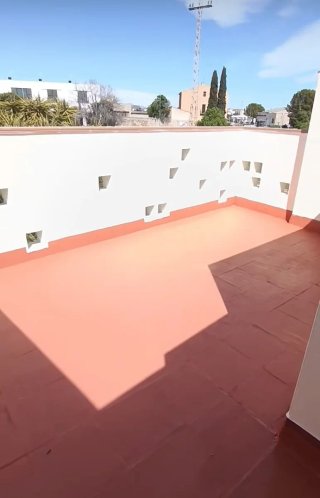 Impermeabilización de terrazas más pintura