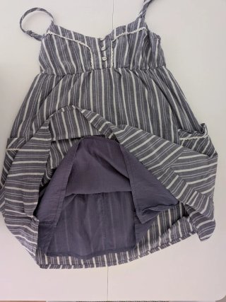 Vestido Pull&Bear rayas tirantes bolsillos