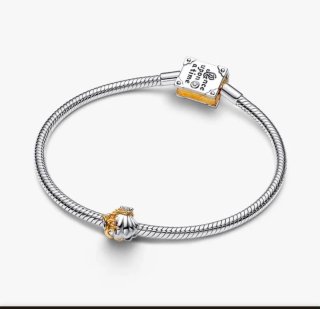 Charms Nueva Concha Ariel Disney Plata y Oro