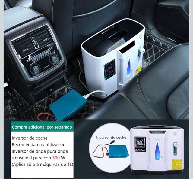 Concentrador de oxígeno portatil Dedakj DE-1A