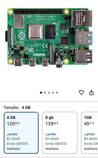Raspberry Pi 4 Modelo B 4GB Negro