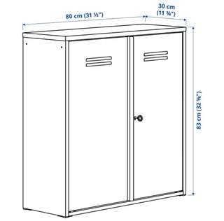 Guardaroba IVAR Ikea in Metallo Bianco