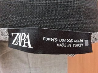 Pantalón de vestir Zara gris jaspeado – Talla XS