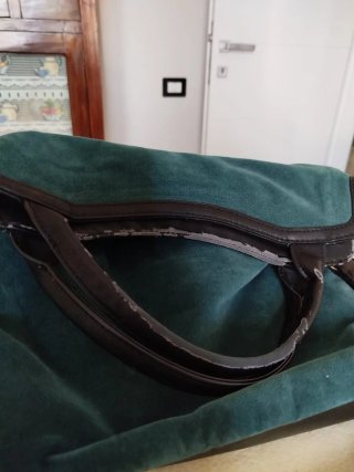 Borsa Desigual Camoscio Verde Ricami