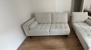 Sofá Chaise Longue Gris + Mueble TV