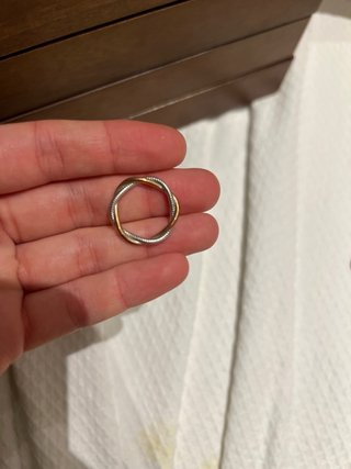 Anillo Aristocrazy Oro y Plata Trenzado