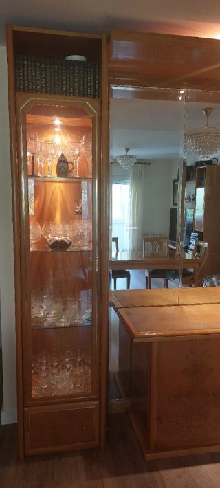 2 Vetrine in legno e vetro per soggiorno