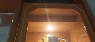 2 Vetrine in legno e vetro per soggiorno