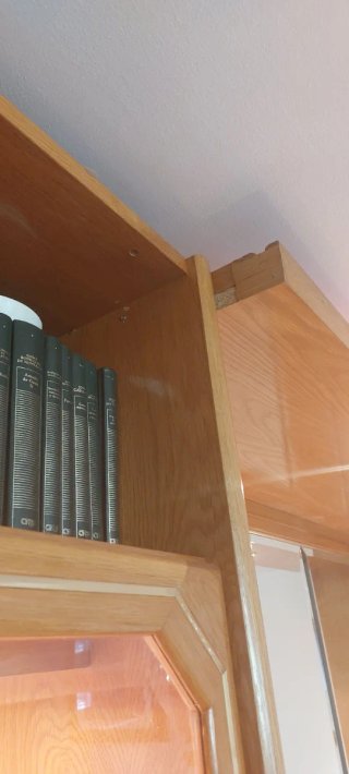 2 Vetrine in legno e vetro per soggiorno