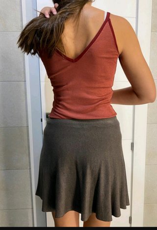 Top de tirantes terracota. Buen estado. Talla S.