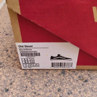 Vans Old Skool Talla 38.5 en negro y blanco