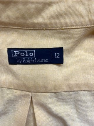 Camisa Polo Ralph Lauren Niños Talla 12 Amarilla