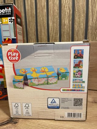Pack Puzzle de suelo bomberos Petit Collage