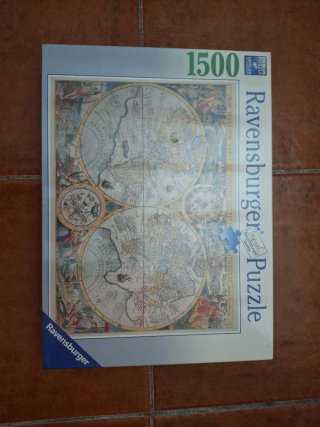 Puzzle Ravensburger Mapa Mundi 1500 Piezas. Nuevo