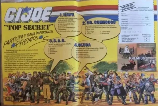 G.I. Joe Top Secret Promo España año 1988