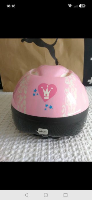 Casco Bicicleta Infantil Rosa Princesa