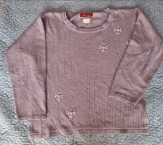 Jersey punto fino bordado talla 44
