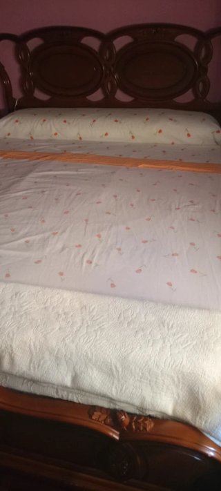 Cama 135cm con somier, colchón y almohada