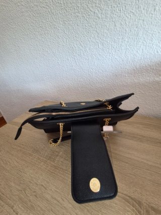 Bolso US Polo Negro y Dorado