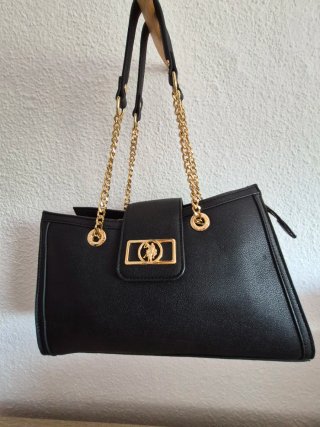 Bolso US Polo Negro y Dorado
