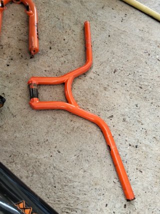Bicicleta BMX Monty Jump Naranja y Negra