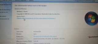 Packard Bell Mini Portátil Negro