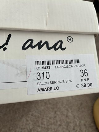 Zapatos de tacón Oh! Ana amarillos