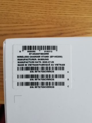 Cargador Inalámbrico Samsung 15W con Ventilador