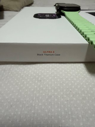 Apple Watch Ultra 3 Negro Titanio + Correa Verde