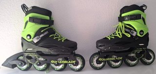 Patines Rollerblade Cyclone Niños Negro Verde