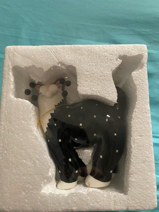Figuras gatos Whimsiclay tres unidadesg y ratoncit