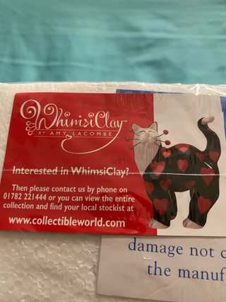 Figuras gatos Whimsiclay tres unidadesg y ratoncit