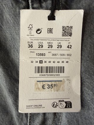 Pantalón vaquero chico Pull&Bear. Sin estrenar