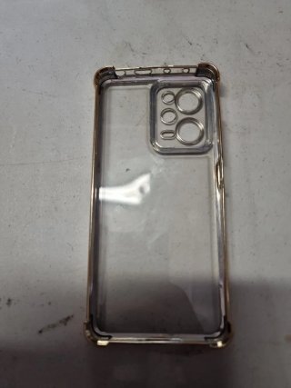 Custodia Xiaomi Note 12 Pro Trasparente Dorata