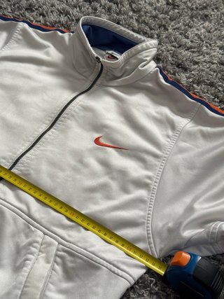 Chaqueta Nike 90s Blanca Naranja Talla M