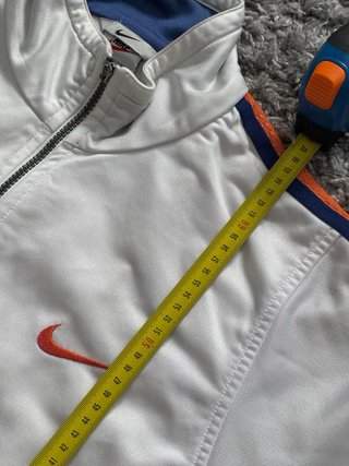 Chaqueta Nike 90s Blanca Naranja Talla M