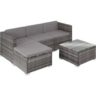 Salottino in rattan Lignano · Vetro · Sedie